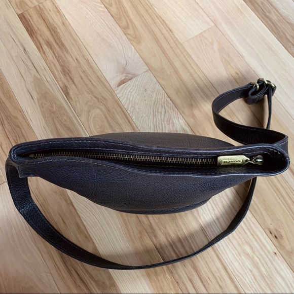 Vintage COACH Purse Long Crossbody Straps Dark Brown - Picture 8 of 13